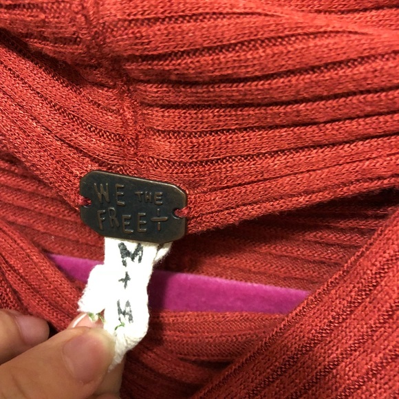 Free People Rust Lover Rib Split Back - Picture 3 of 7